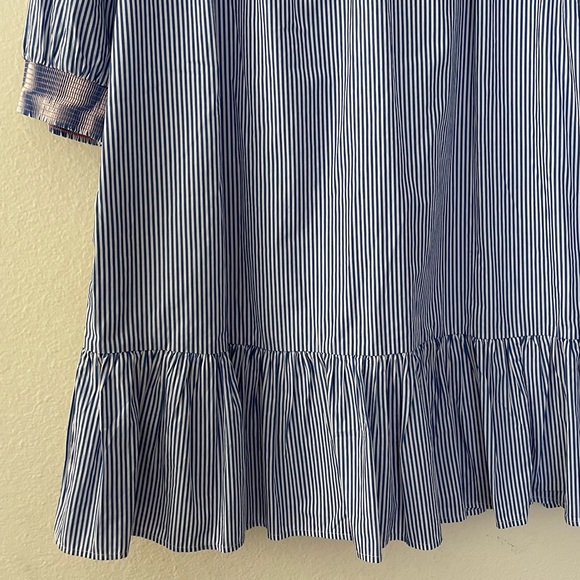 *NWT* J. Crew Embroidered Popover Dress With Ruffle Hem & Pockets - Picture 11 of 16